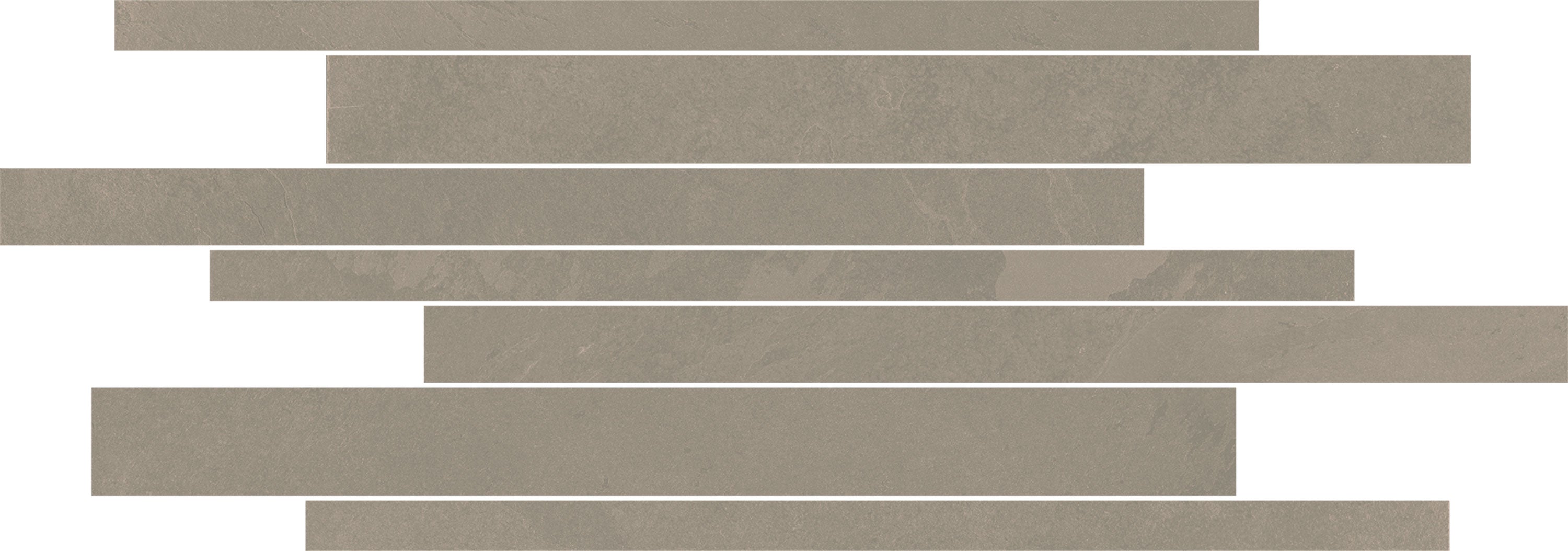 TREK Sand porcelain mosaic, top-down product view, 12"×24"×11/32" size. Premium porcelain for floors and walls.