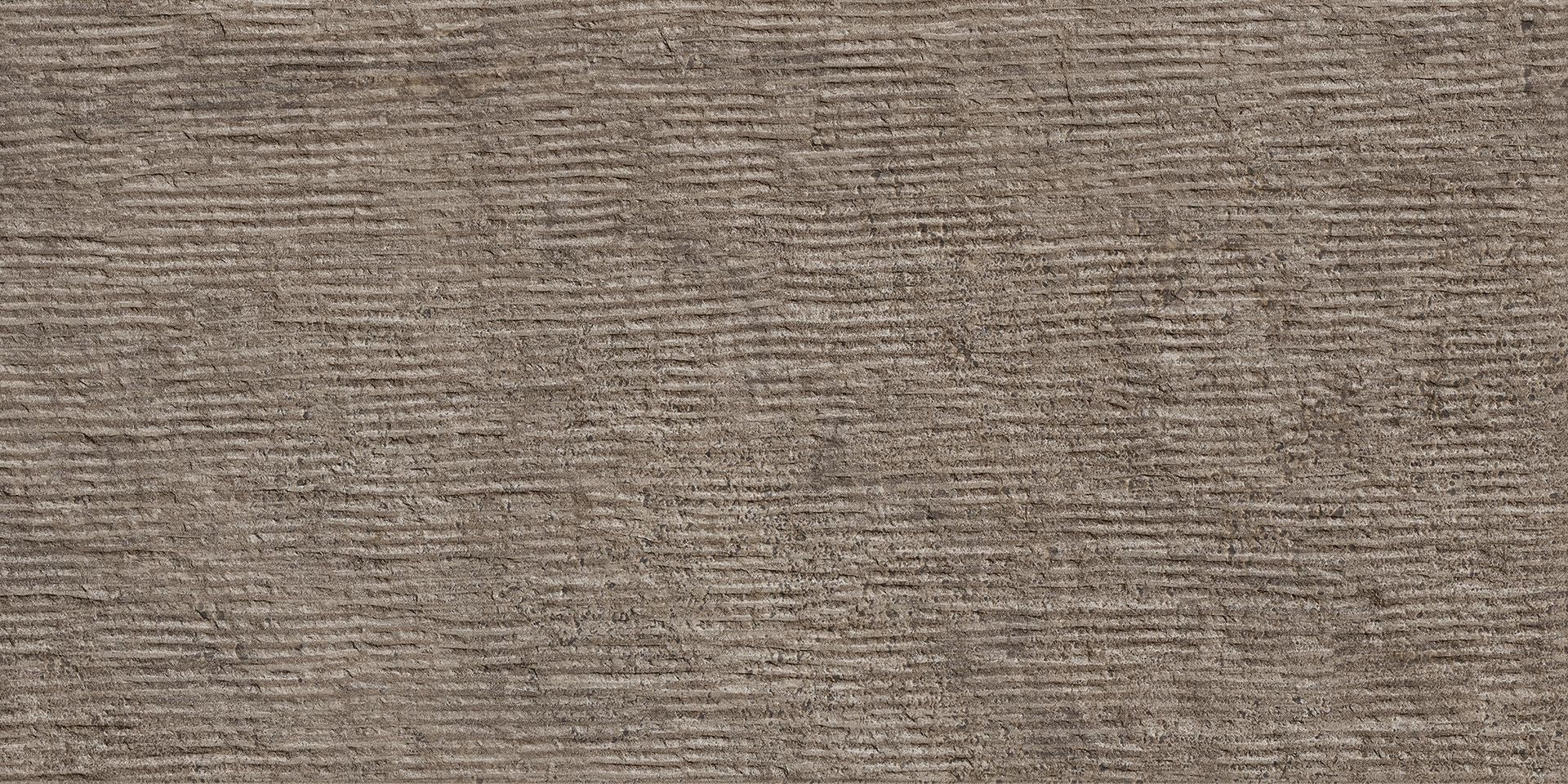 Unique Travertine Chocolate porcelain field tile by Emil, naturale finish, 23 5/8"x47 1/4"x9.5-mm size. Premium Italian porcelain for floors and walls.