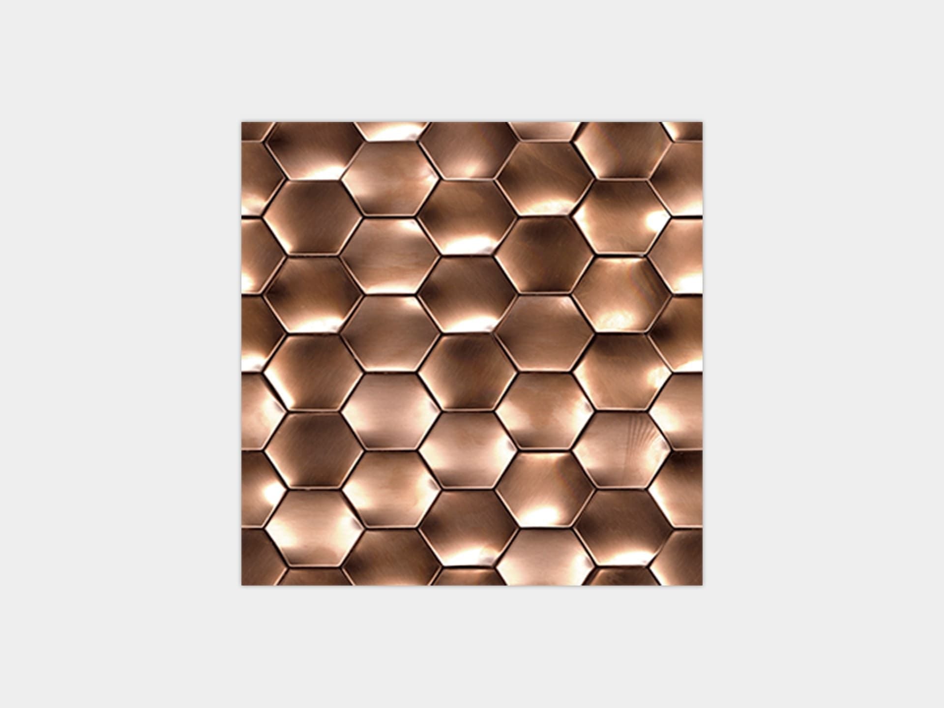 Web Copper Mosaic (11x12x9.5-mm | gloss)