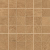 W-CIRCLES: Walnut Mosaico 2x2 Porcelain Mosaic (11 13/16"x11 13/16"x9-mm | naturale | rectified)