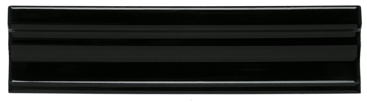 NERI: Black Crown Molding Trim (2.8"x12" | Glossy)