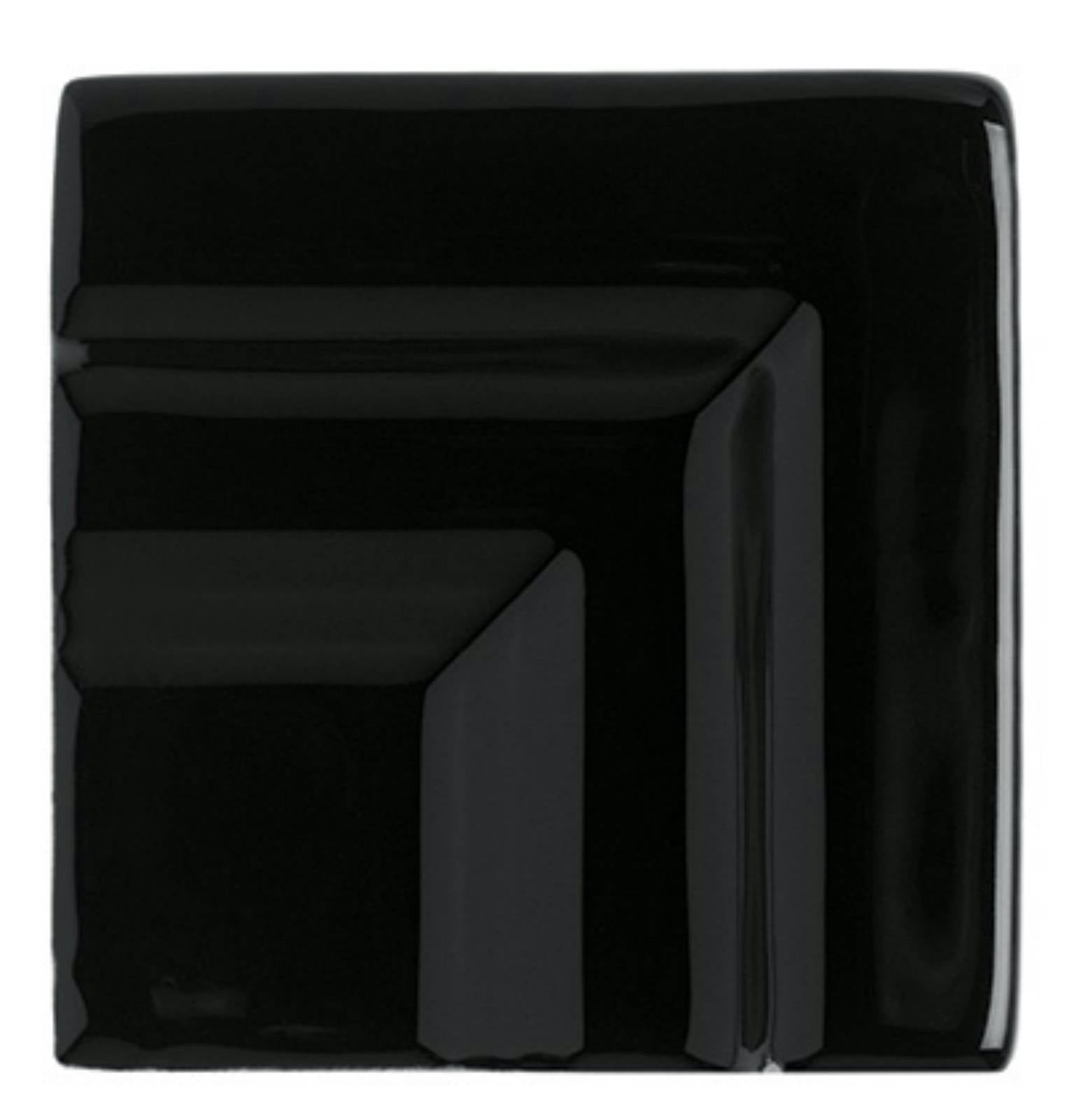 NERI: Black Frame Corner Crown Molding Trim (2.8" | Glossy)