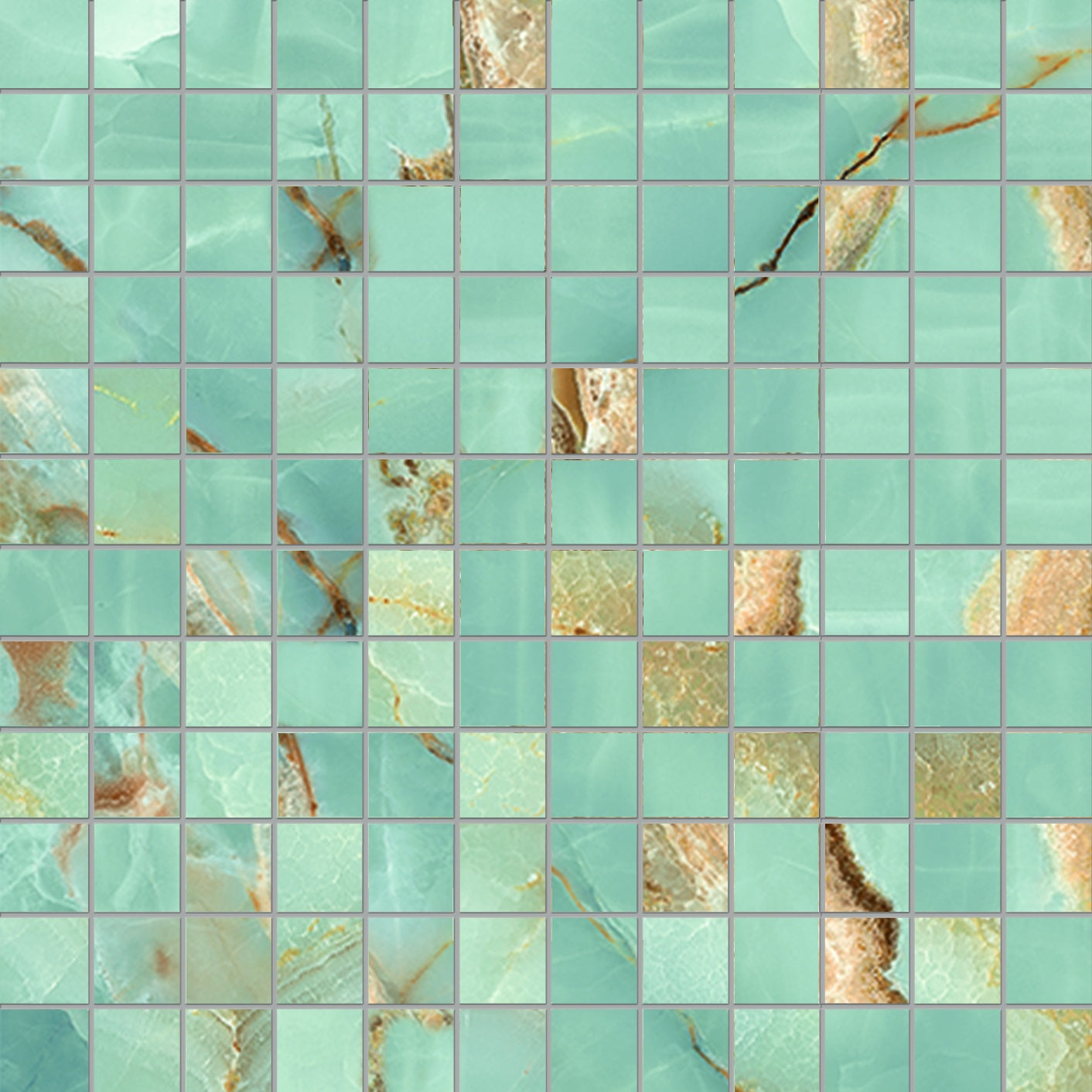 The Room Aqua Blue Gold 1