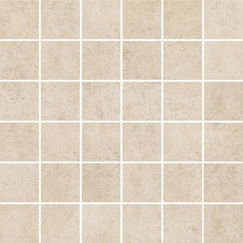 Matte almond porcelain mosaic with refined beige tones, sleek rectified edges, and understated minimalist elegance for sophisticated interiors.