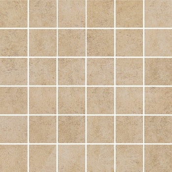 Rectified beige porcelain mosaic with a matte finish, offering clean lines and understated elegance for modern interiors.