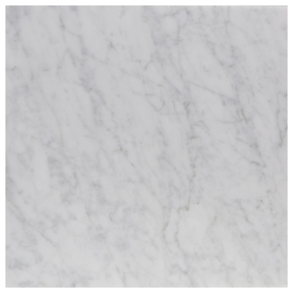 Carrara Bianco field tile from Haussmann, high-quality marble with straight edge and square shape, suitable for residential and commercial flooring, wall cladding, and countertops, frost resistant for outdoor use.