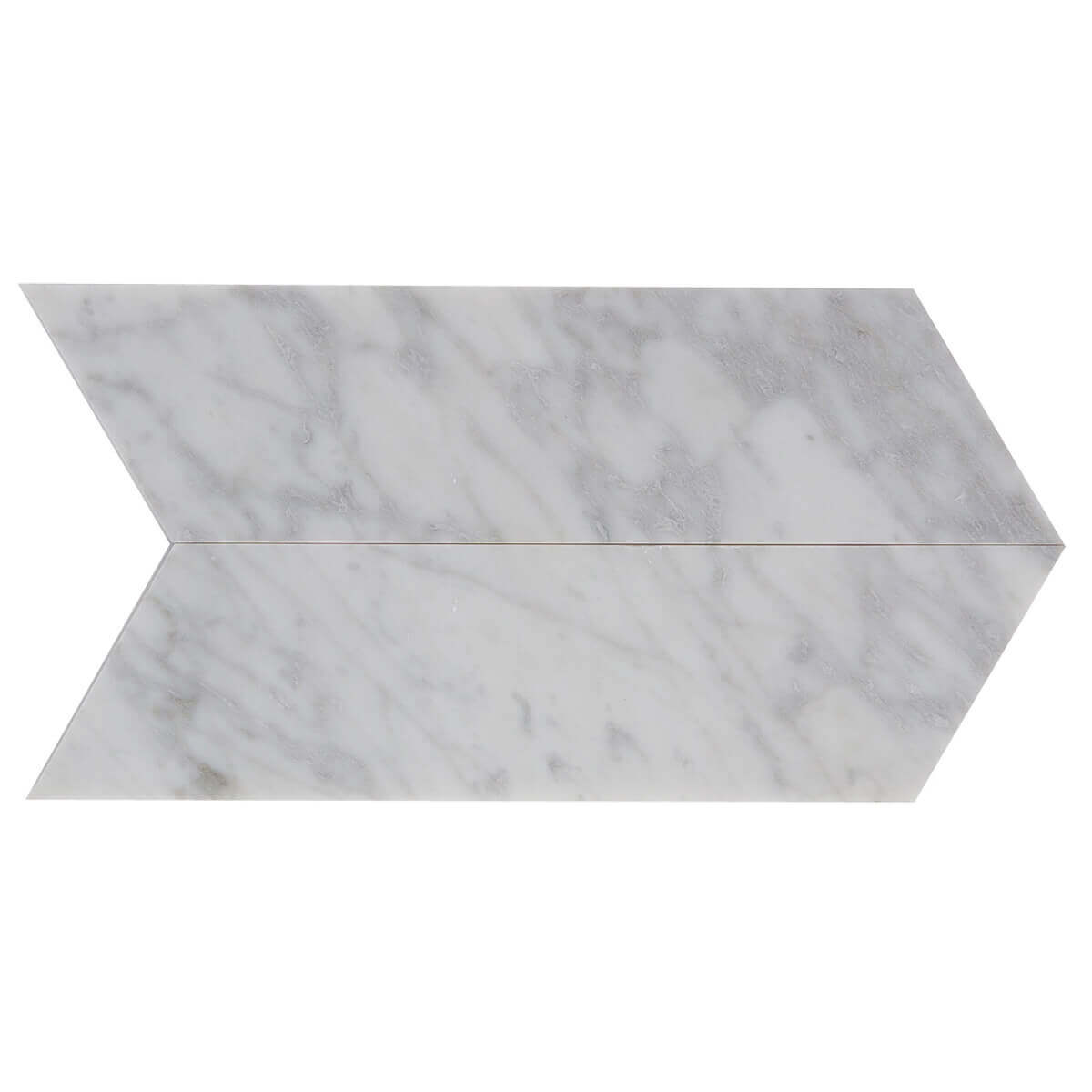 Carrara Bianco honed marble field tiles 4" x 18" x 0.375"