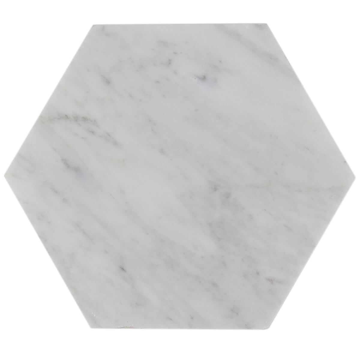 Honed marble field tile from Carrara Bianco collection by Haussmann