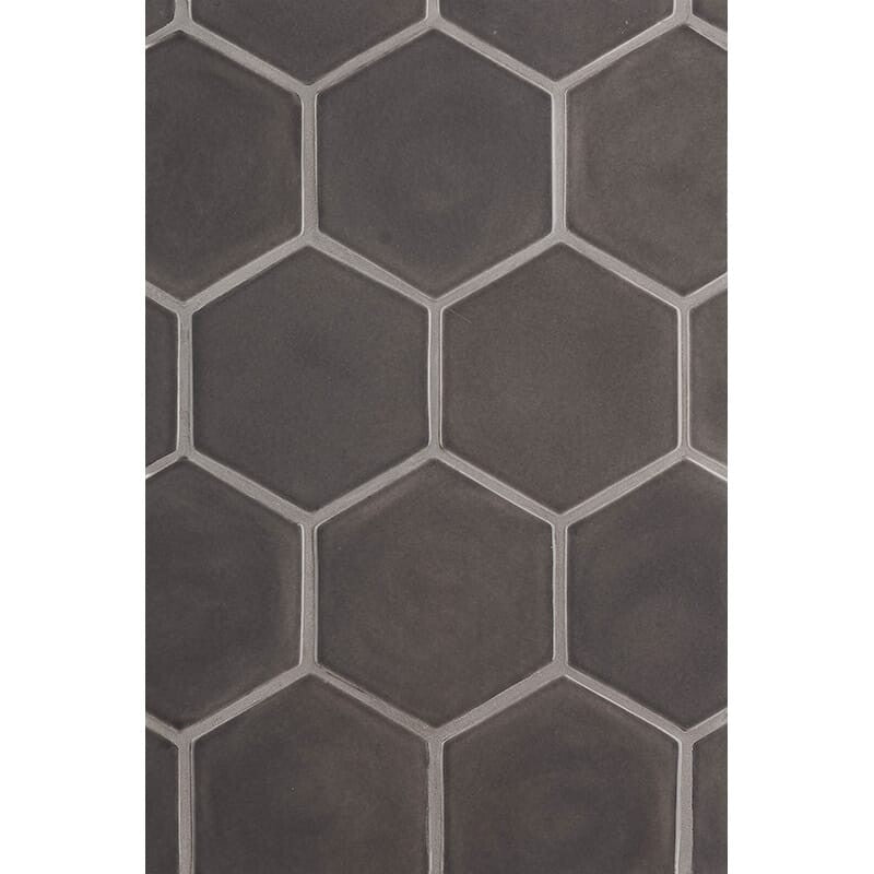 STATUS CERAMIC: Barn Hexagon Field Tile (glossy | 5"x3/8" | beveled)