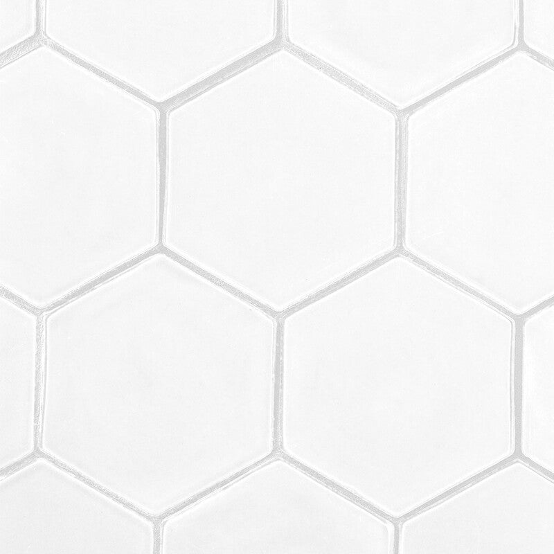 STATUS CERAMIC: Royal Hexagon Field Tile (glossy | 5"x3/8" | beveled)