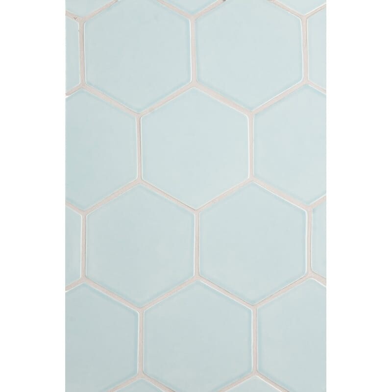 STATUS CERAMIC: Jules Hexagon Field Tile (glossy | 5"x3/8" | beveled)