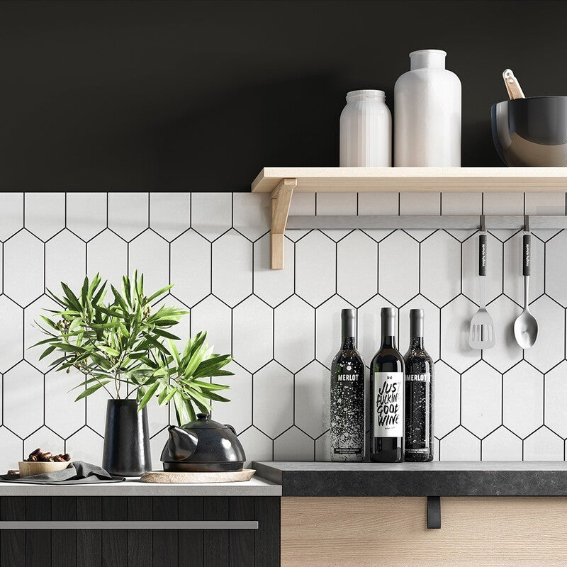 STATUS CERAMIC: Royal Picket Field Tile (glossy | 3"x6"x3/8" | beveled)