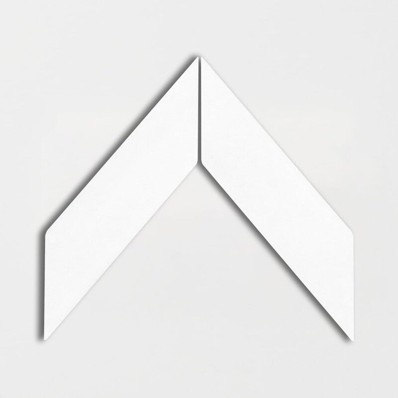 STATUS CERAMIC: Royal Chevron Field Tile (glossy | 2"x6"x3/8" | beveled)