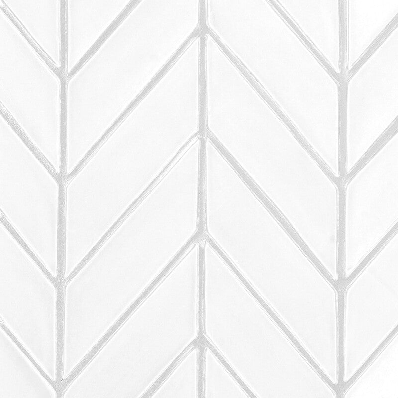 STATUS CERAMIC: Royal Chevron Field Tile (glossy | 2"x6"x3/8" | beveled)