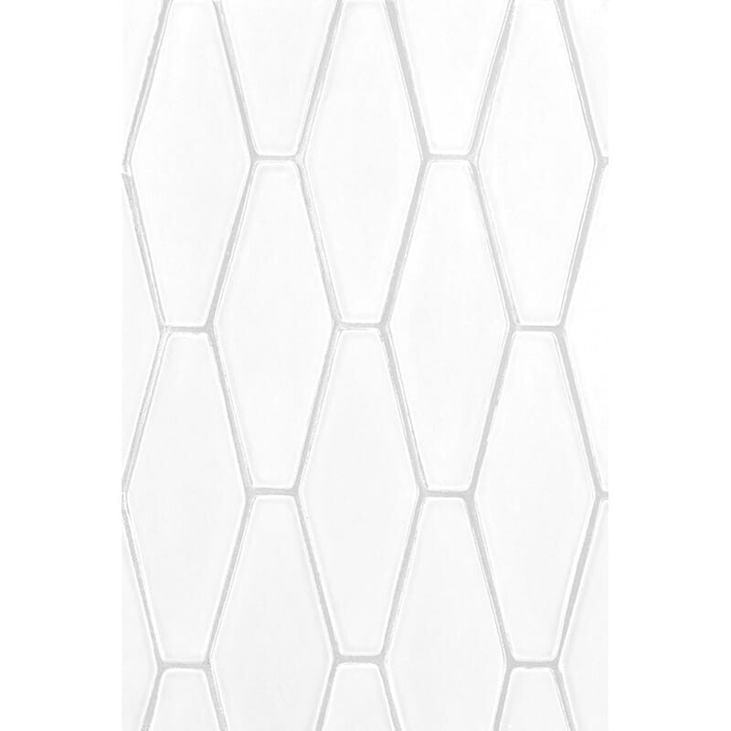STATUS CERAMIC: Satin Cotton Longest Hexagon Field Tile (matte | 3"x7"x7/8" | beveled)