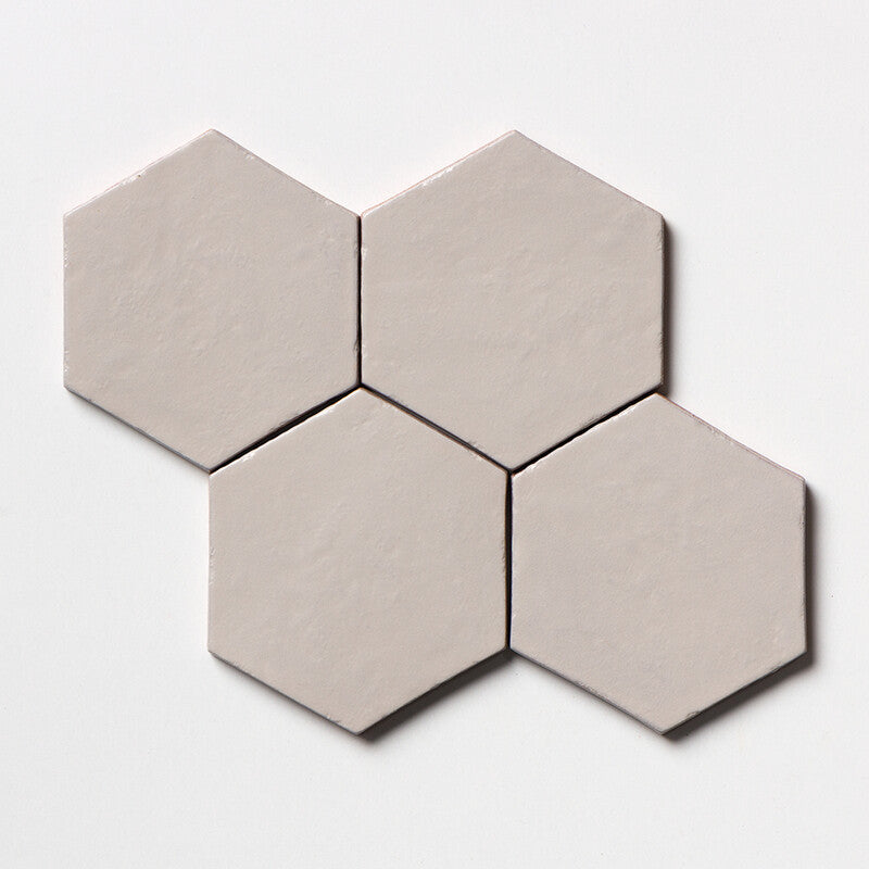 TRACES: Simons Hexagon Glazed Terracotta Field Tile (5"x5"x3/8" | matte)