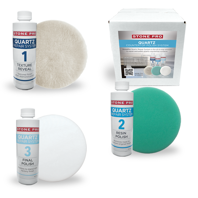 Quartz Countertop Polish System Kit (6-pc)