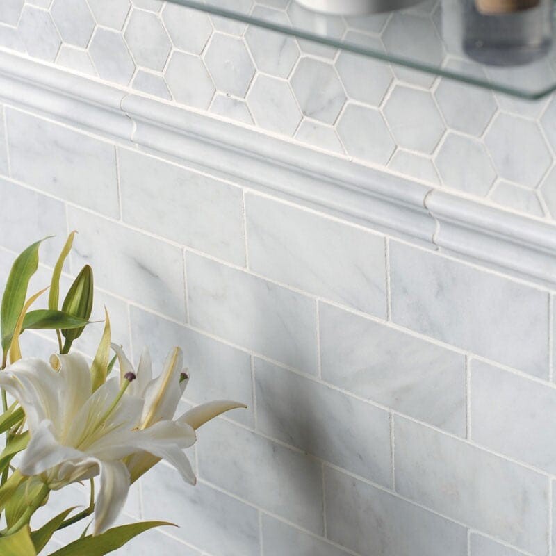 GLACIER : Andorra Chairrail Molding (honed | 2"x12"x1" | straight cut)