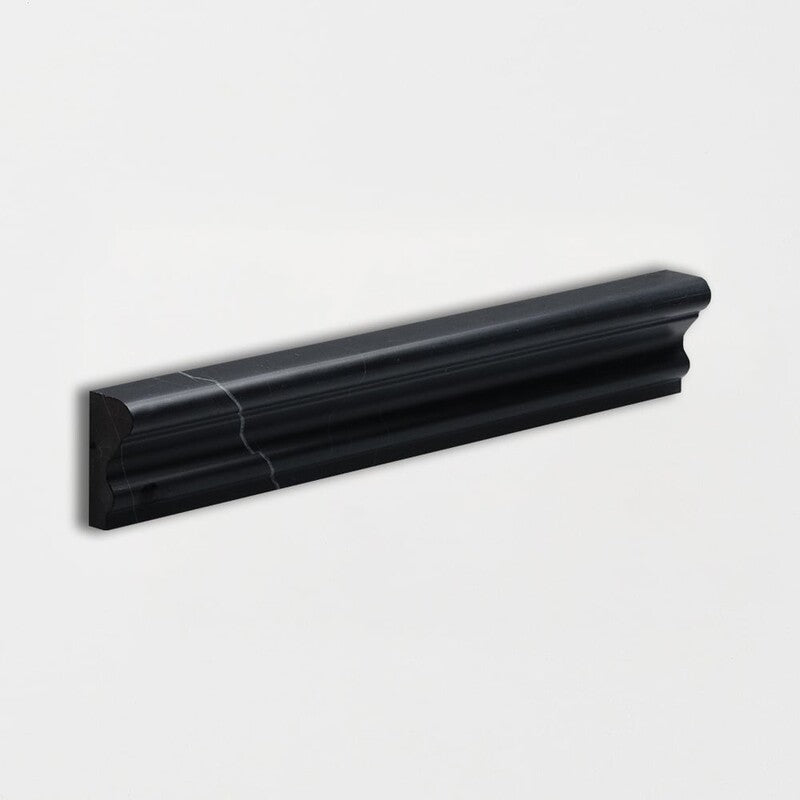 CHINA BLACK : Andorra Chairrail Molding (honed | 2"x12"x1" | straight cut)