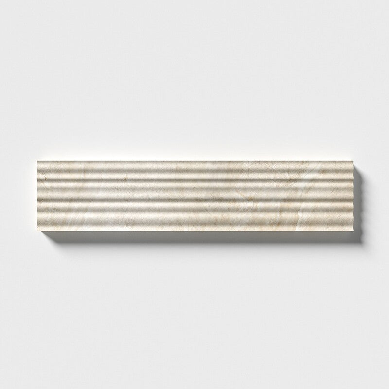 FLUTED: Diana Royal Field Deco Tile (honed | 4"x18"x1/2" | straight cut)