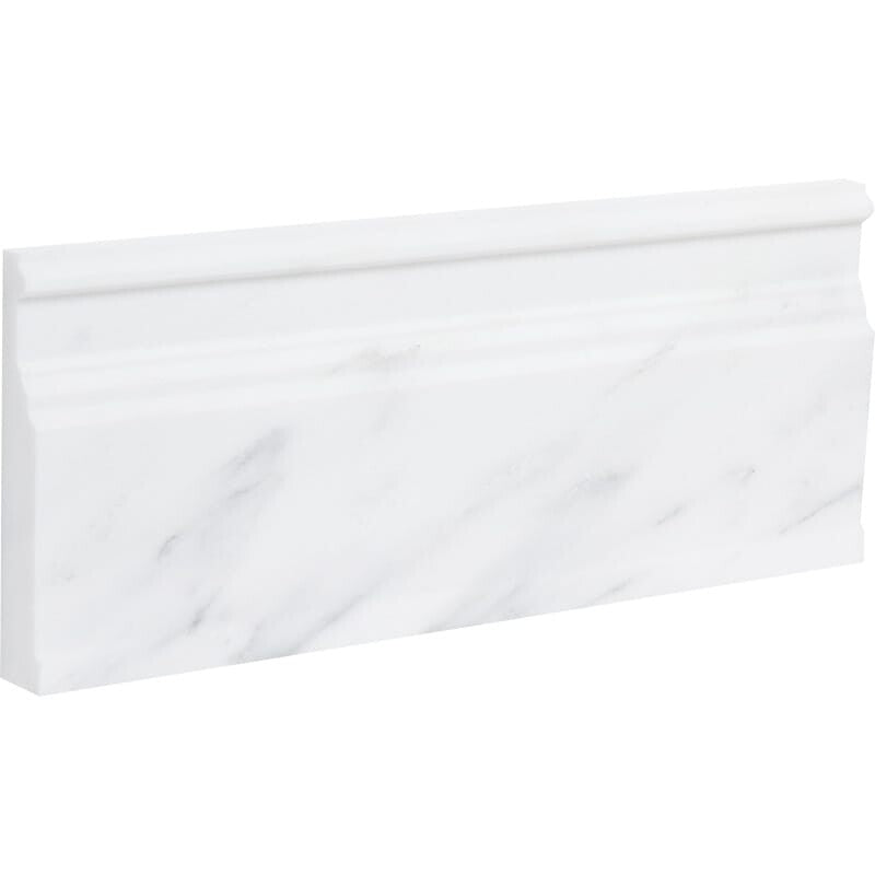 CALACATTA BELLA : Modern Baseboard (polished | 5"x12"x1/16" | straight cut)