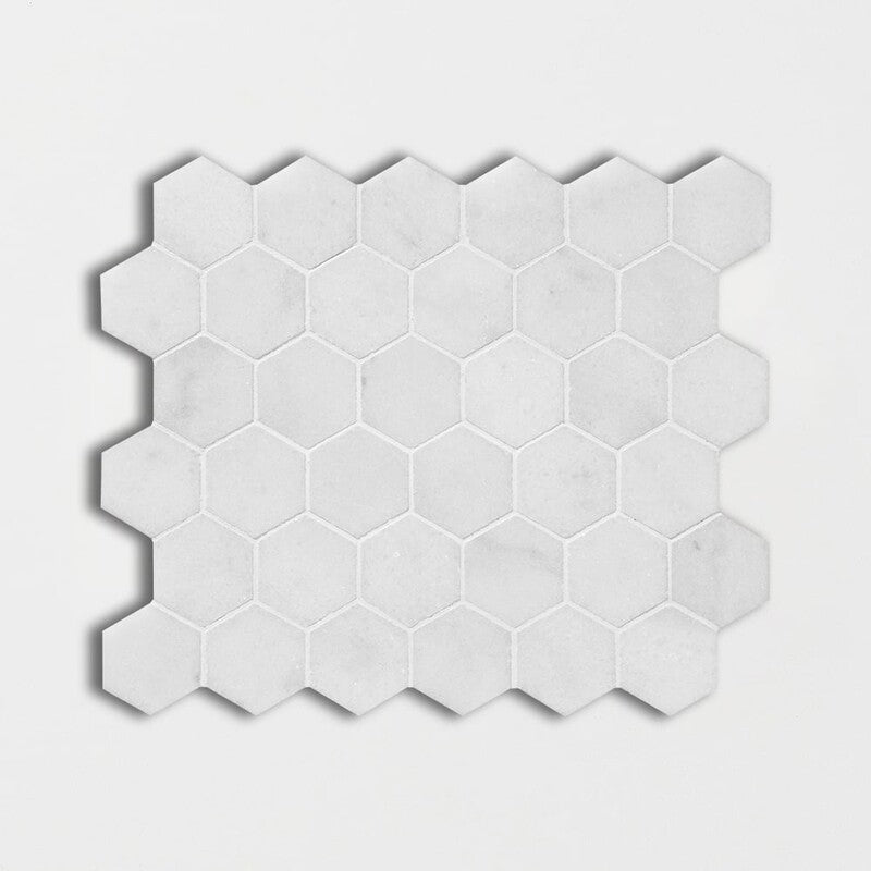 AVALON: Hexagon Mosaic (polished | 10"x12"x3/8" | straight cut)