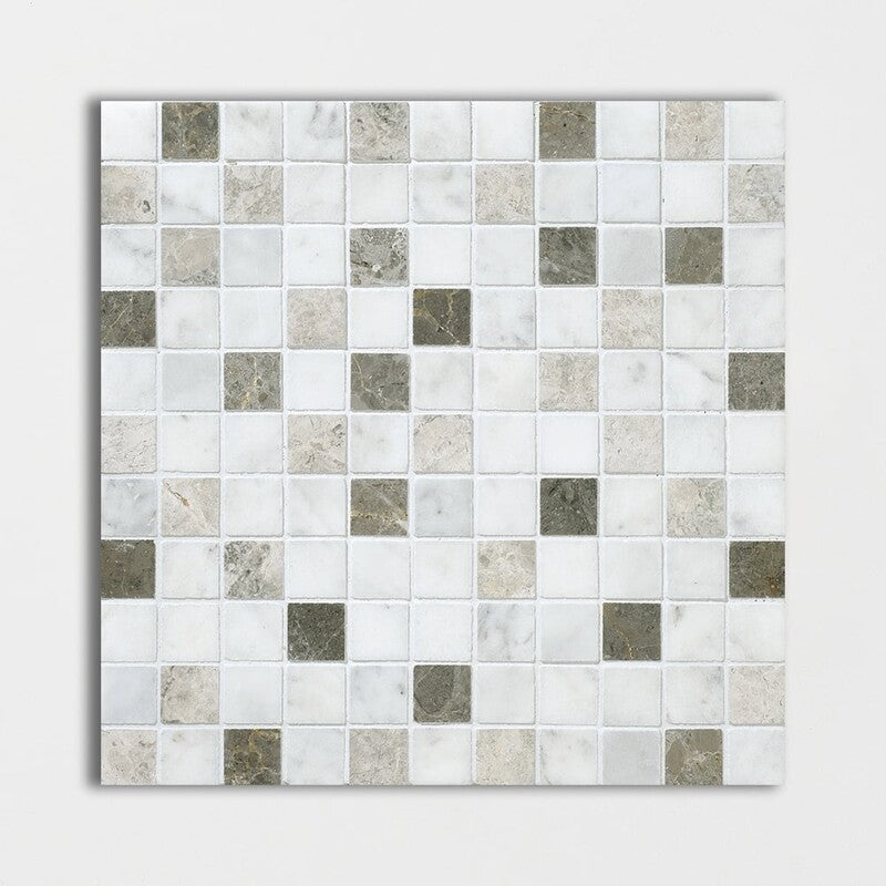 AVALON: 1X1 Straight Stack Mosaic (honed | 12"x12"x3/8" | straight cut)