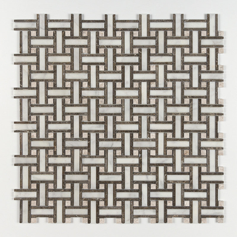 AVALON: Lattice Mosaic (polished | 12"x12"x3/8" | straight cut)