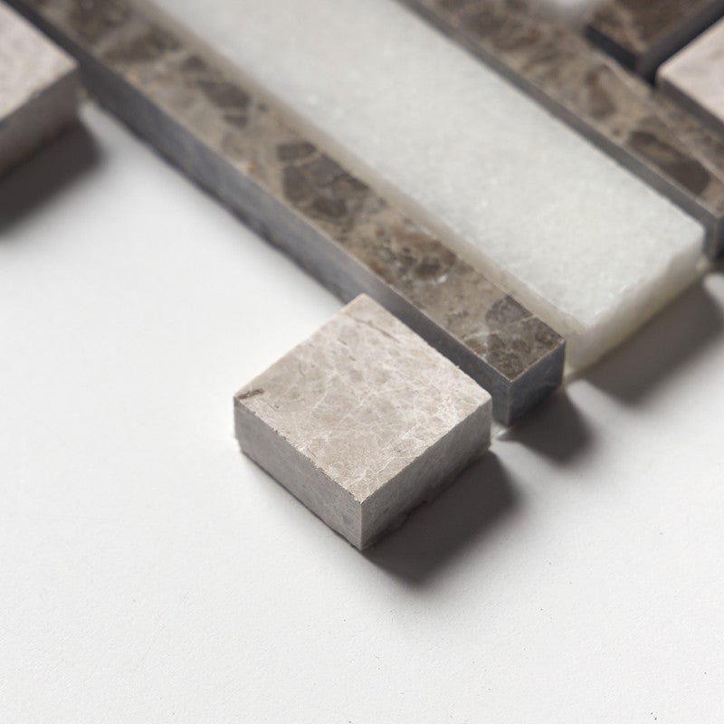 AVALON: Lattice Mosaic (polished | 12"x12"x3/8" | straight cut)