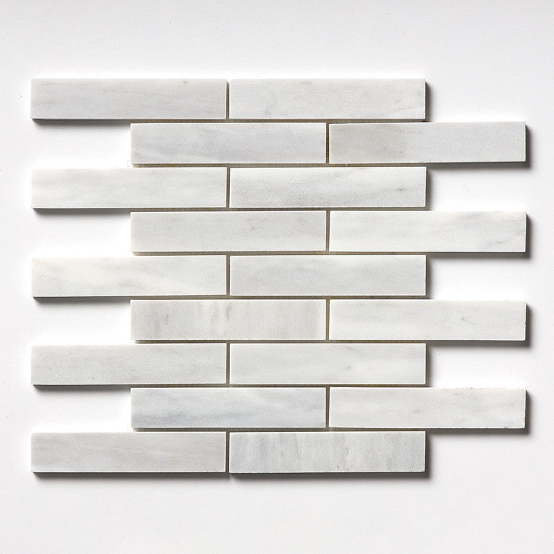 AVENZA : 1 1/4X6 Staggered Joint Mosaic (honed | 12"x12"x3/8" | straight cut)