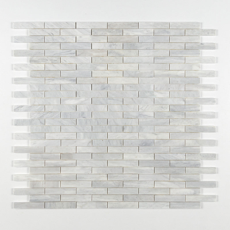 AVENZA : 1 1/4X6 Staggered Joint Mosaic (honed | 12"x12"x3/8" | straight cut)