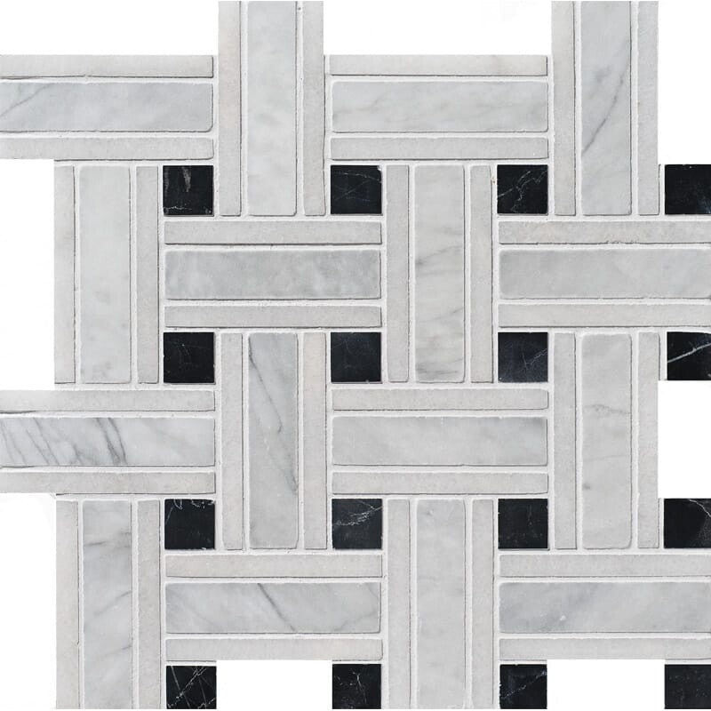 AVENZA : Lattice Mosaic (honed | 12"x12"x3/8" | straight cut)