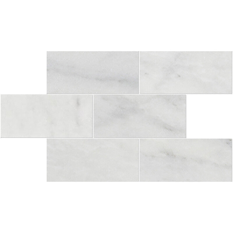 AVALON: Staggered Joint Mosaic (polished | 8"x16"x1/2" | straight cut)