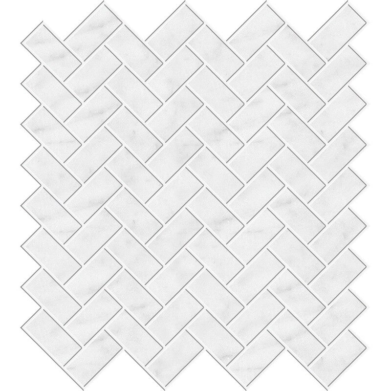 GLACIER : 1X2 Herringbone Mosaic (honed | 11"x11"x3/8" | straight cut)