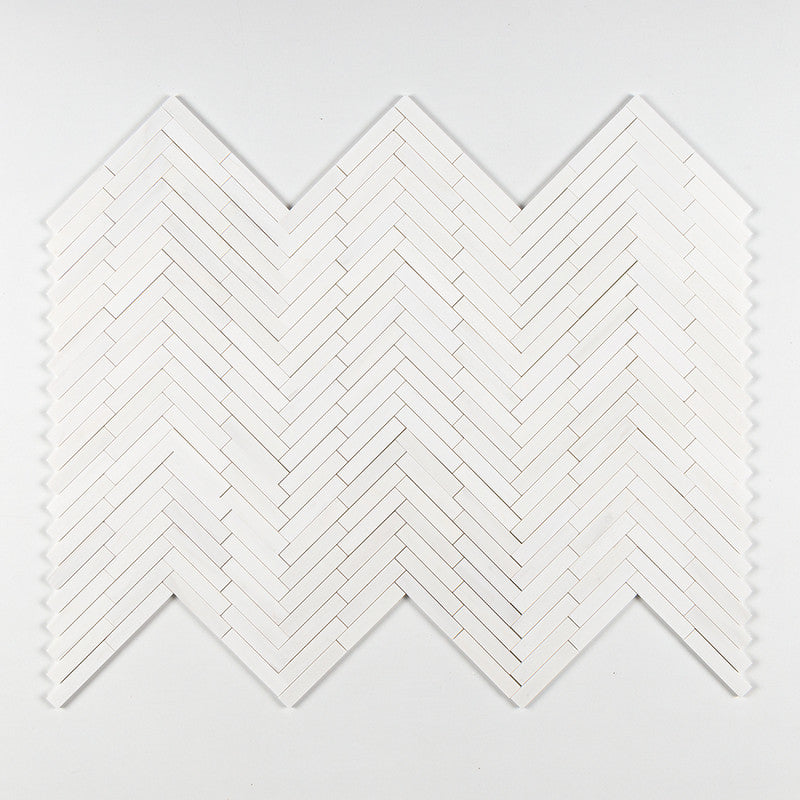 STUDIO : Large Herringbone Mosaic (polished | 9"x12"x7/8" | straight cut)