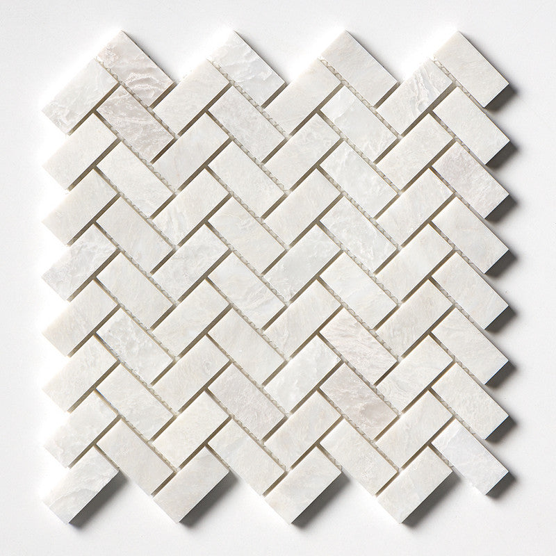 ICEBERG : 1X2 Herringbone Mosaic (polished | 11"x11"x3/8" | straight cut)