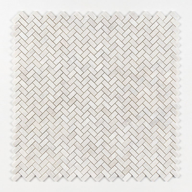 ICEBERG : 1X2 Herringbone Mosaic (polished | 11"x11"x3/8" | straight cut)