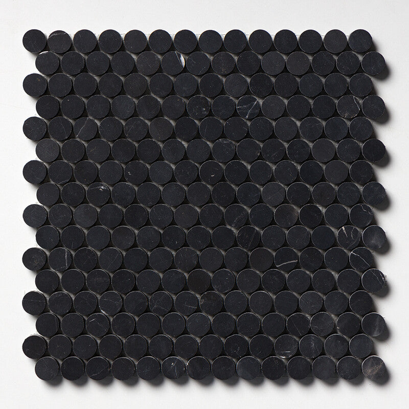 PENNY ROUND: Penny Round Mosaic (honed | 11"x11"x1/4" | straight cut)