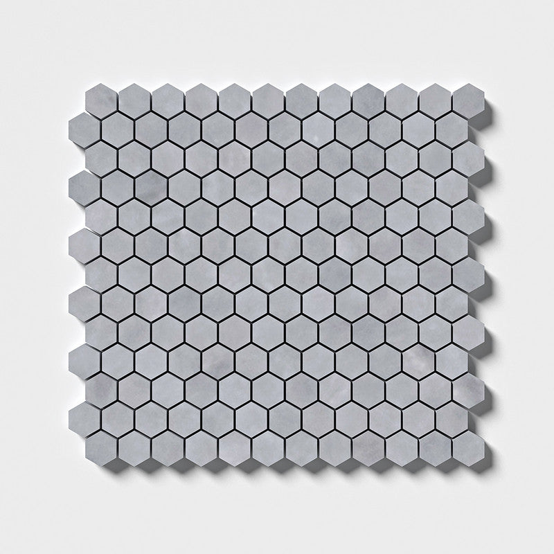 ALLURE LIGHT : Hexagon Mosaic (honed | 11"x12"x5/8" | straight cut)