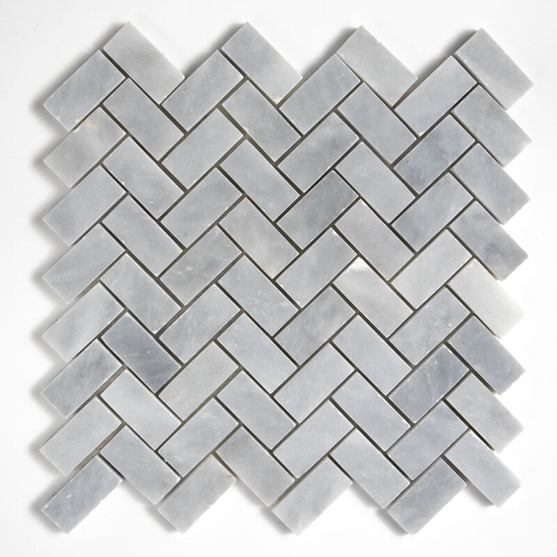 ALLURE LIGHT : 1X2 Herringbone Mosaic (honed | 11"x11"x3/8" | straight cut)