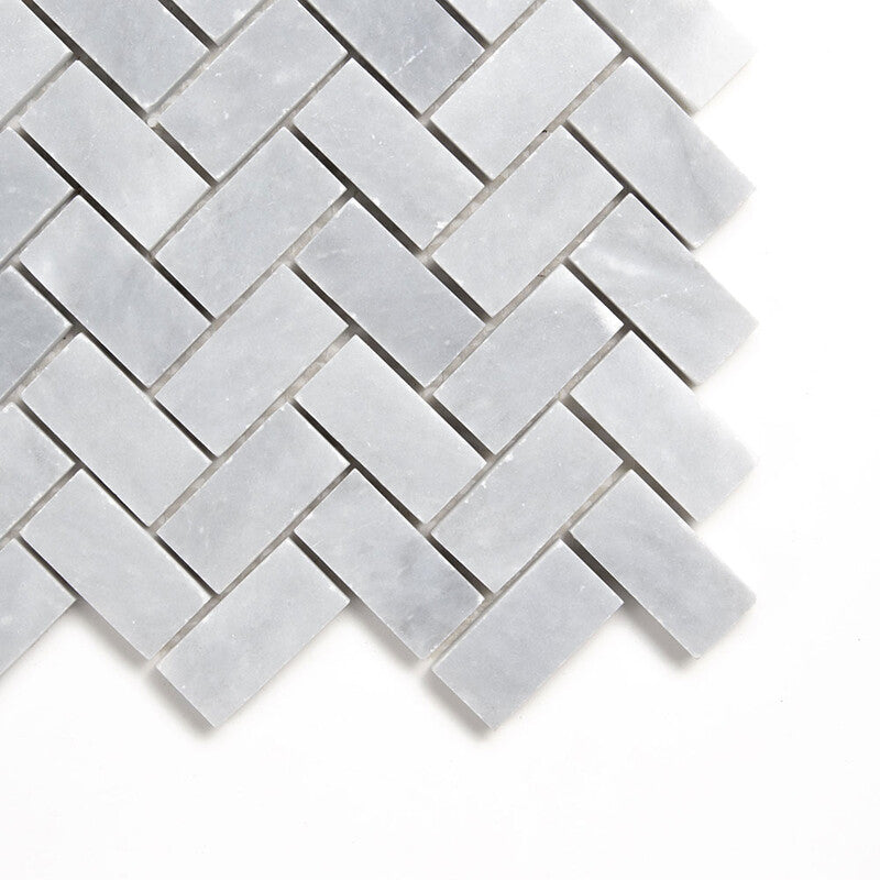 ALLURE LIGHT : 1X2 Herringbone Mosaic (honed | 11"x11"x3/8" | straight cut)