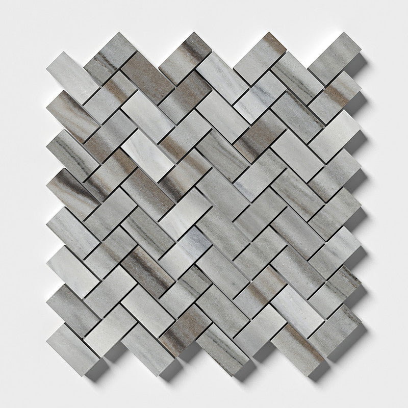 SKYLINE : 1X2 Herringbone Mosaic (honed | 11"x11"x3/8" | straight cut)
