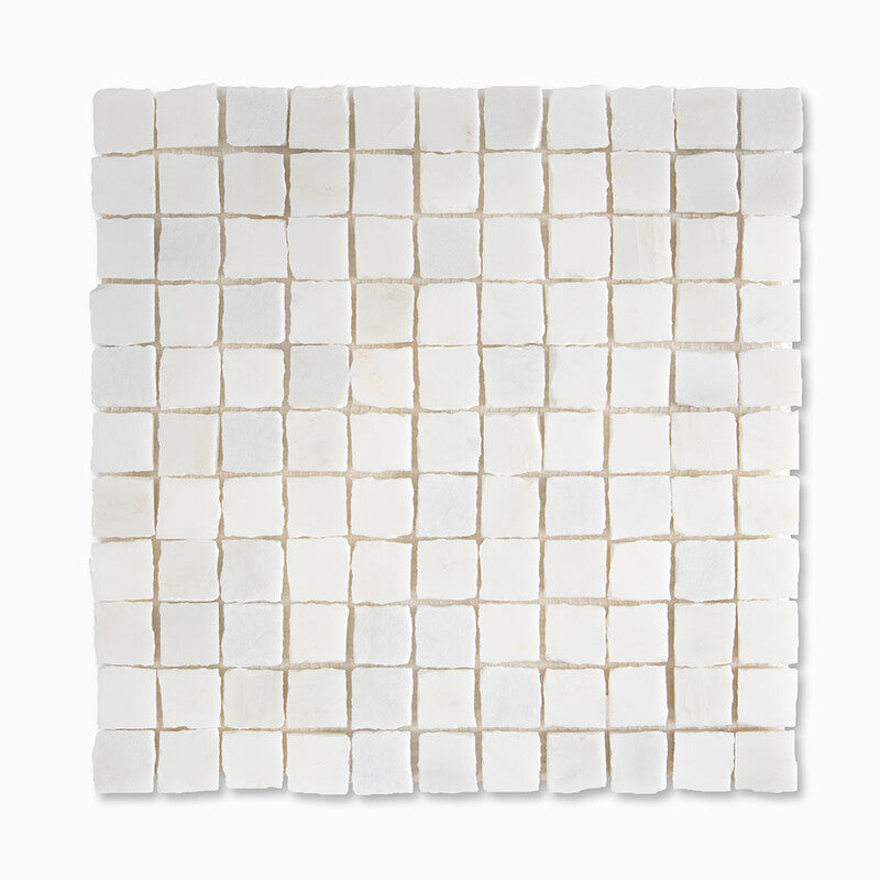 HAND CLIPPED: 1X1 Straight Stack Mosaic (honed | hand clipped)