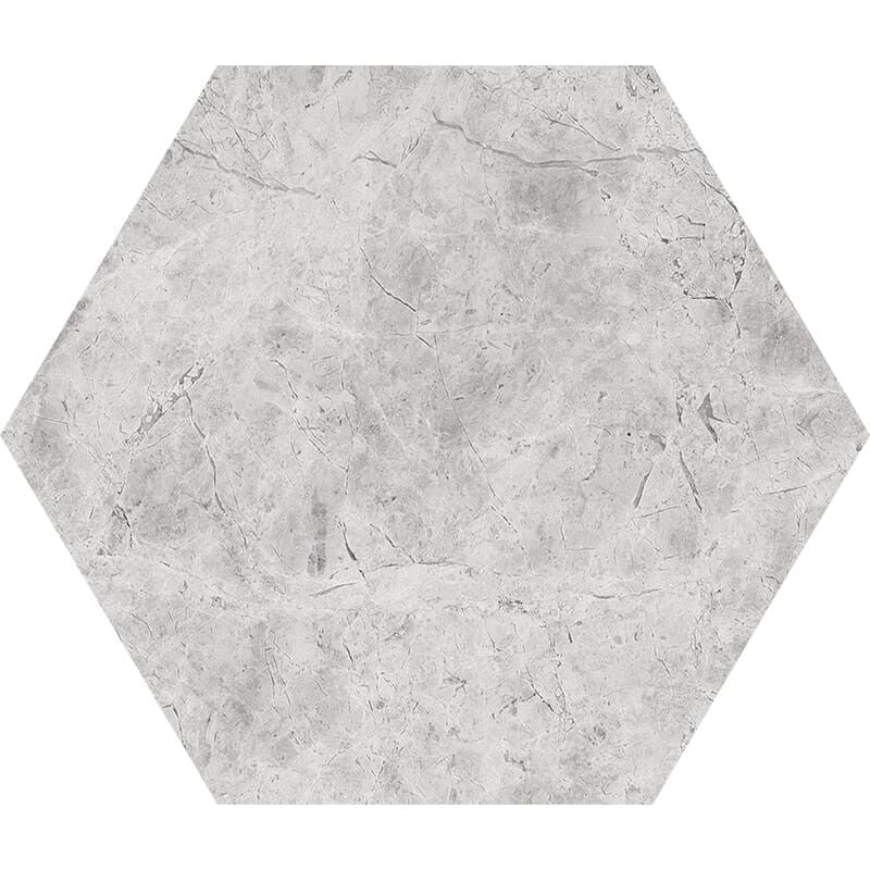 DIMENTIONS  : Hexagon Field Tile (honed | 5"x5"x25/32" | straight cut)