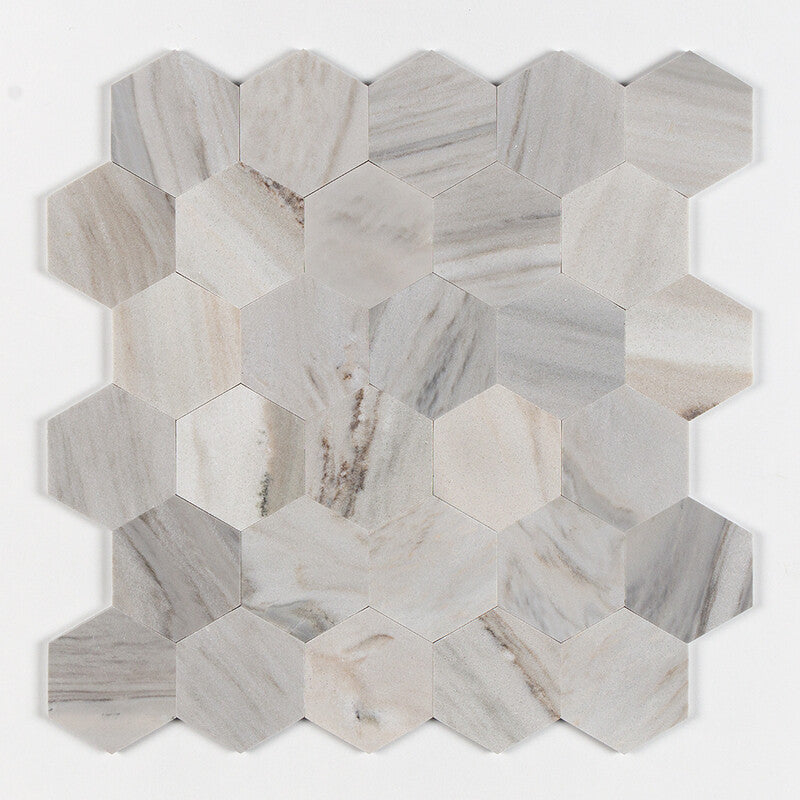 DIMENTIONS  : Hexagon Field Tile (honed | 5"x5"x25/32" | straight cut)