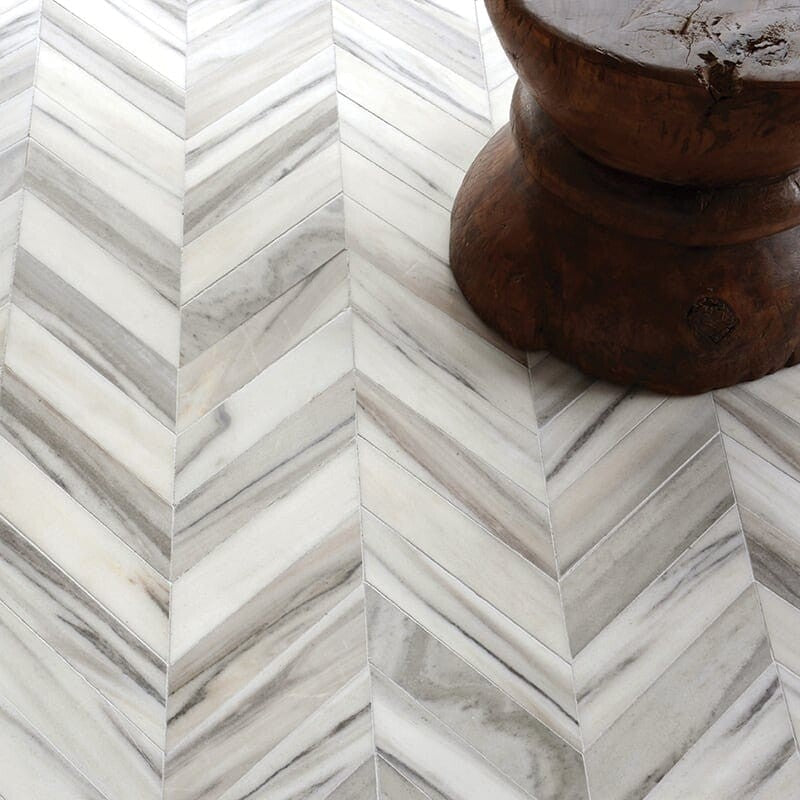 DIMENTIONS  : Chevron Field Tile (polished | 10"x13"x3/8" | straight cut)