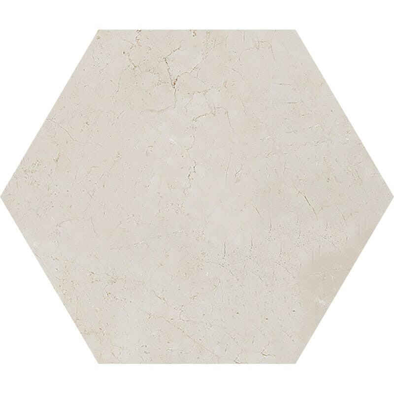 DIMENTIONS  : Hexagon Field Tile (honed | 5"x5"x25/32" | straight cut)