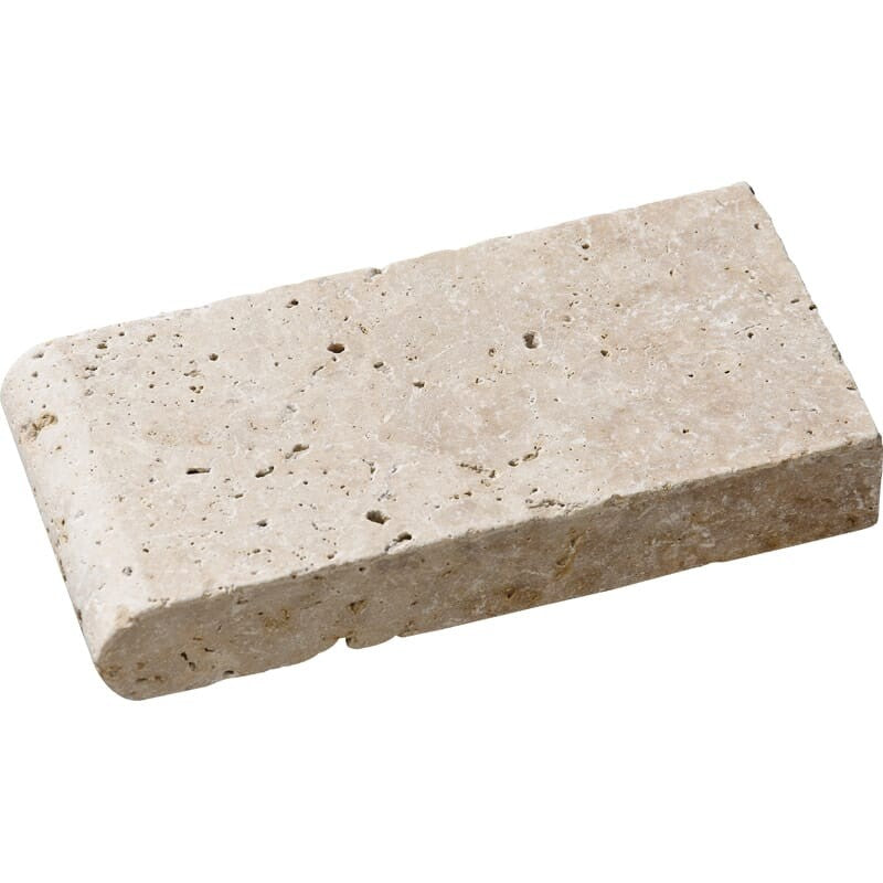 IVORY TRAVERTINE: Travertine Pool Coping (tumbled | 4"x8"x1" | straight cut)