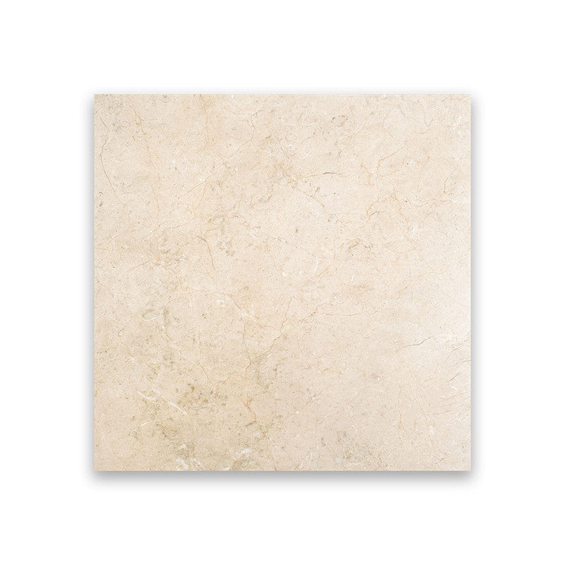 CREMA MARFIL : Square Field Tile (polished | 12"x12"x3/8" | beveled)