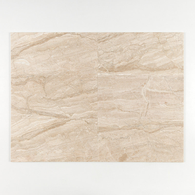 DIANA ROYAL : Square Field Tile (polished | 12"x24"x1/2" | straight cut)